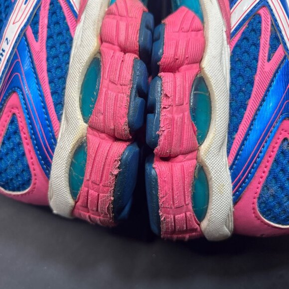 Asics Gel Flux 2 Womens Size 8 Blue & Pink Running Shoes T568N - Picture 10 of 12